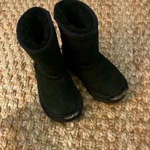 Kids black Ugg boots size 9